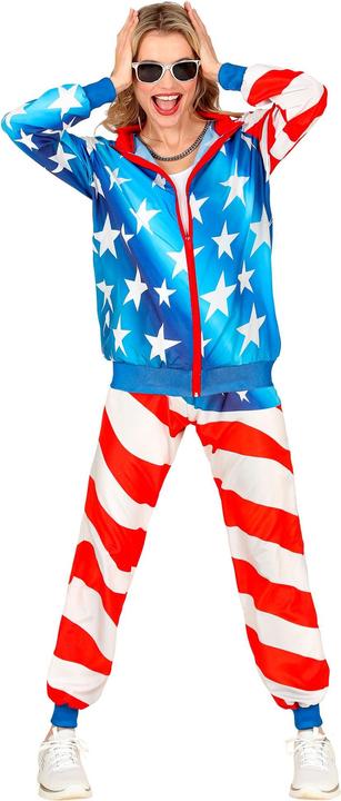 Produktbild Widmann U.S.A. PARTY FASHION TRAININGSANZUG (Oberteil, Hose), XL (One Size)