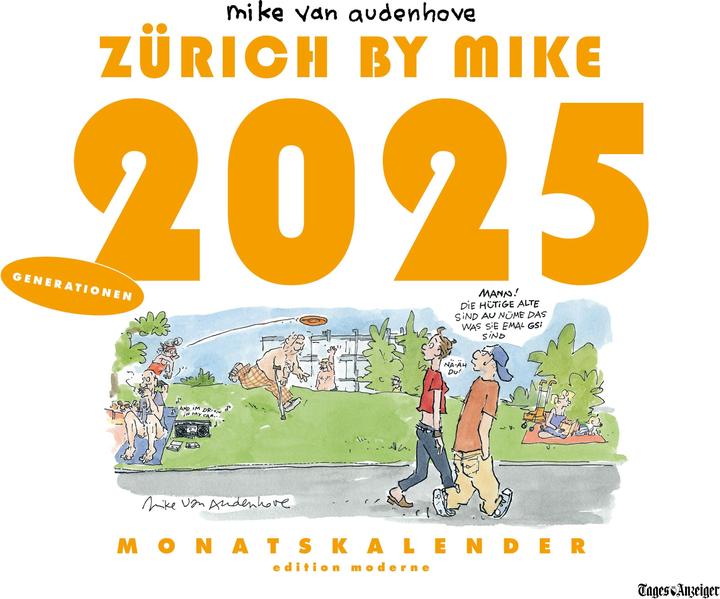 Zurich by Mike, calendario mensile 2025 (Tedesco)