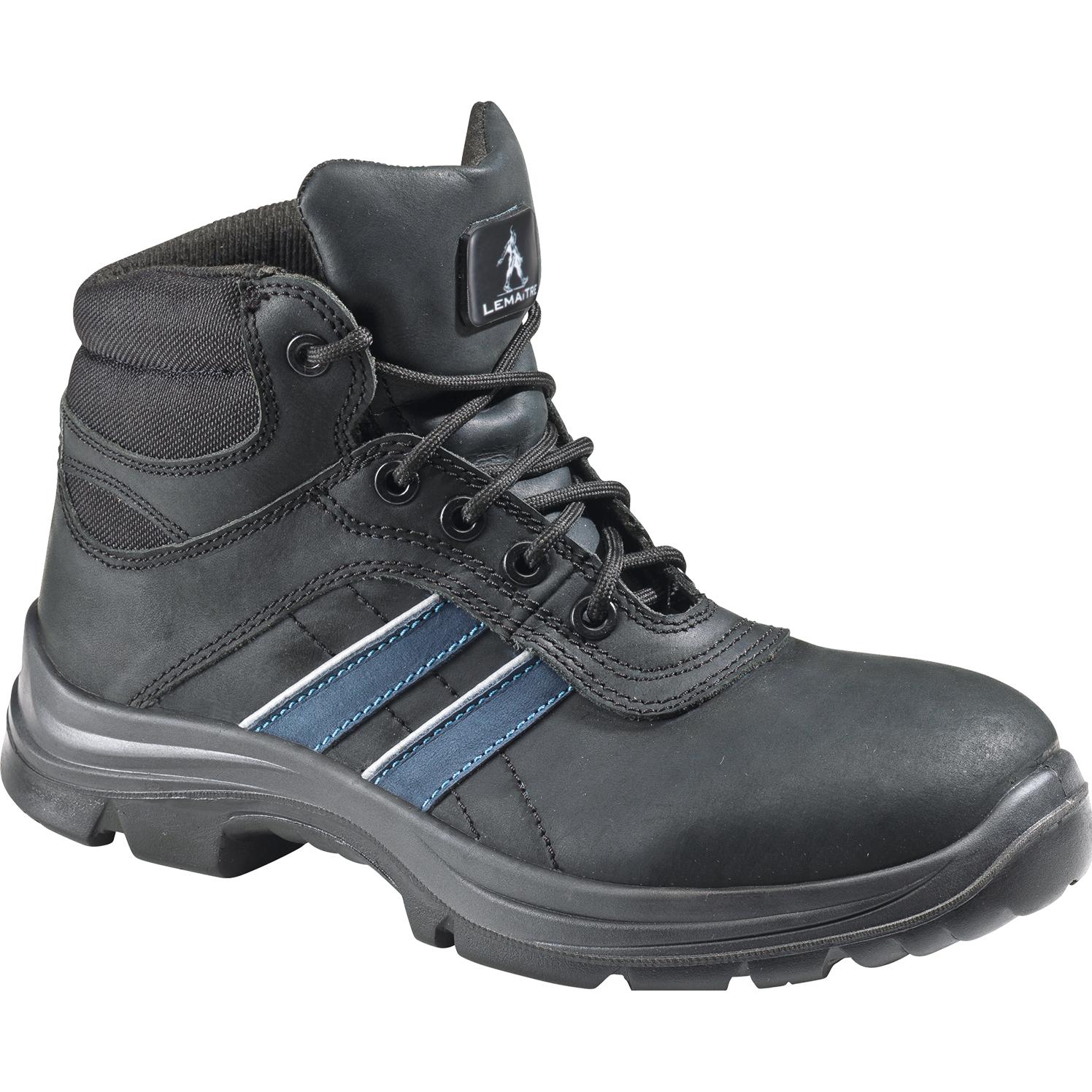 Lemaitre, Sicherheitsschuhe, Sicherheitsstiefel Andy High Grösse 47 schwarz/blau S3 SRC EN ISO 20345 Büffelleder (S3, 47...