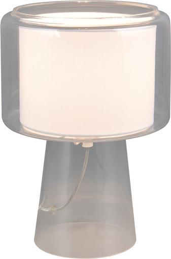 Trio 519900152 Rocka E14 Tischleuchte ⌀20cm Transparent Klar