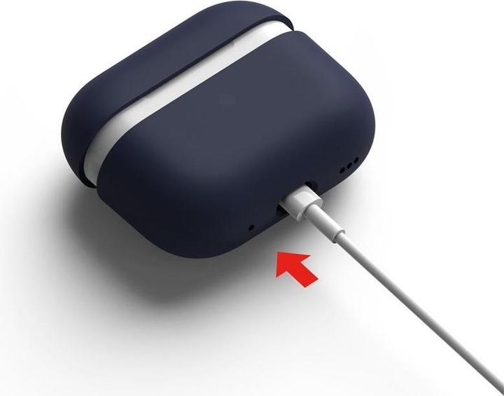 Image du produit Ringke Silicone Apple Airpods Pro 1/2 Bleu Nuit (Sac pour écouteurs)