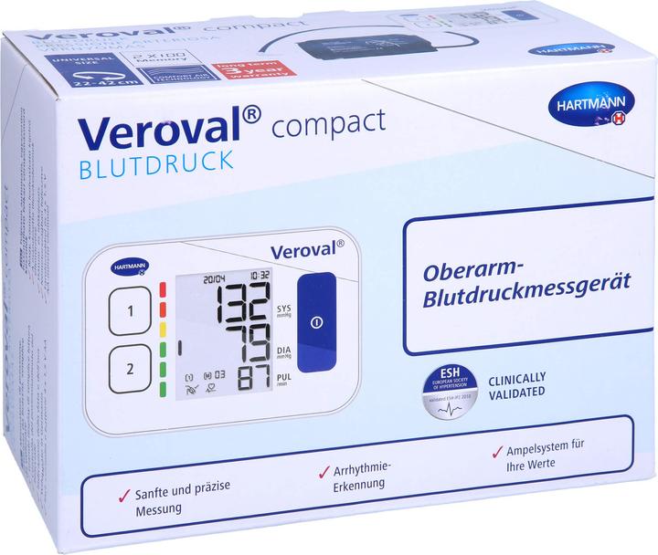 Produktbild Veroval compact Oberarm-Blutdruckmessgerät, 1 St (Blutdruckmessgerät Oberarm)