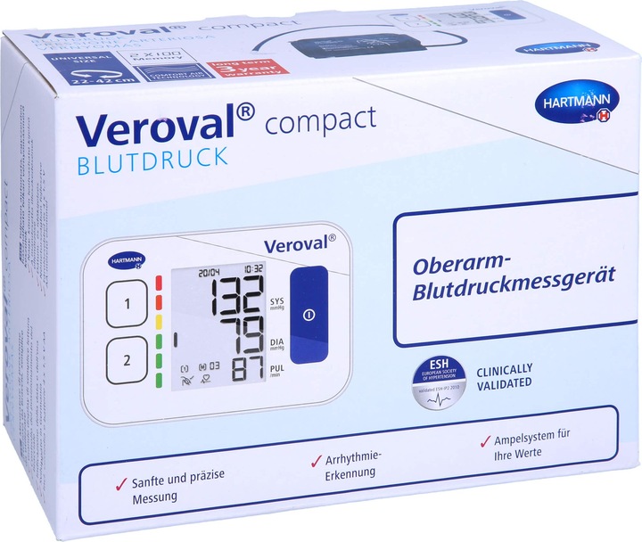 Actual product image Veroval compact Upper Arm Blood Pressure Monitor, 1 pc (Blood pressure monitor upper arm)