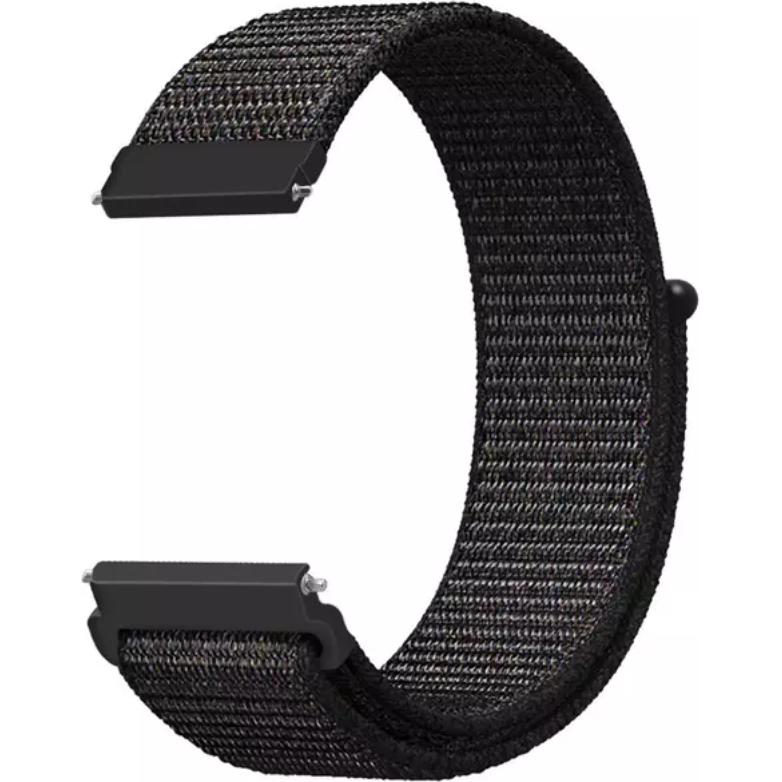 Thumbnail - Strap-it Nylonarmband (20 mm, Nylon, Pacer), Uhrenarmband, Schwarz