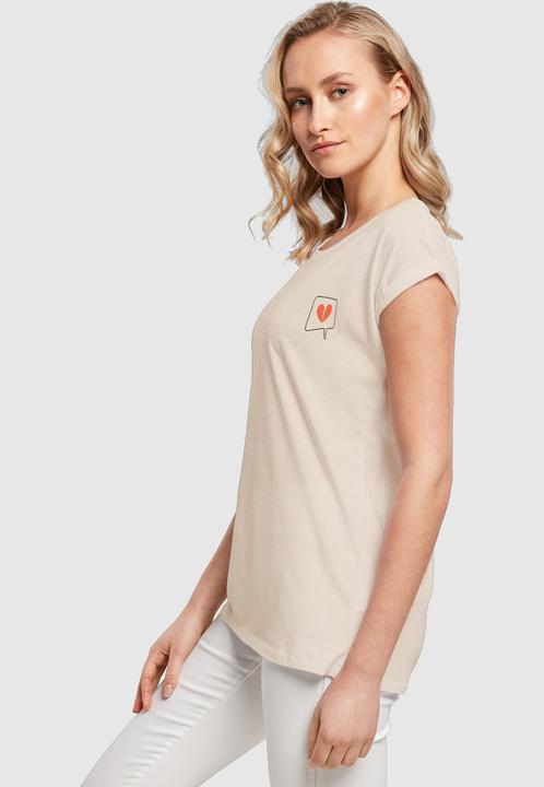 Produktbild Merchcode Ladies Heartbreak Extended Shoulder Tee - 111575 (L)