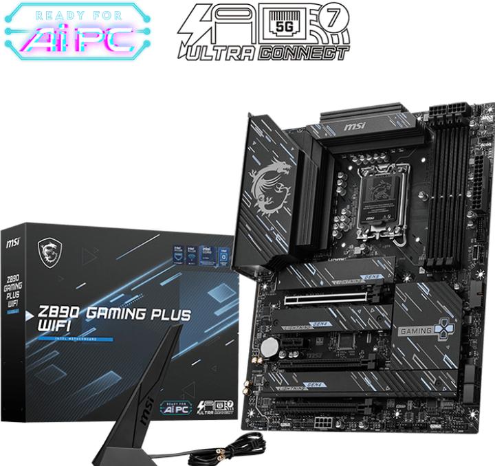 Actual product image MSI Z890 GAMING PLUS WIFI (LGA 1851, Intel Z890, ATX)