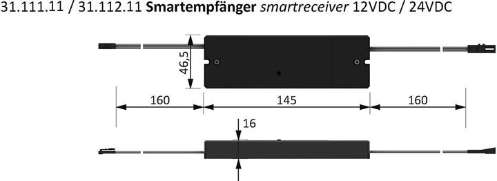 Image du produit Halemeier Commutateur/dimmer radio 1 canal S-Mitter Basic Smart set 12