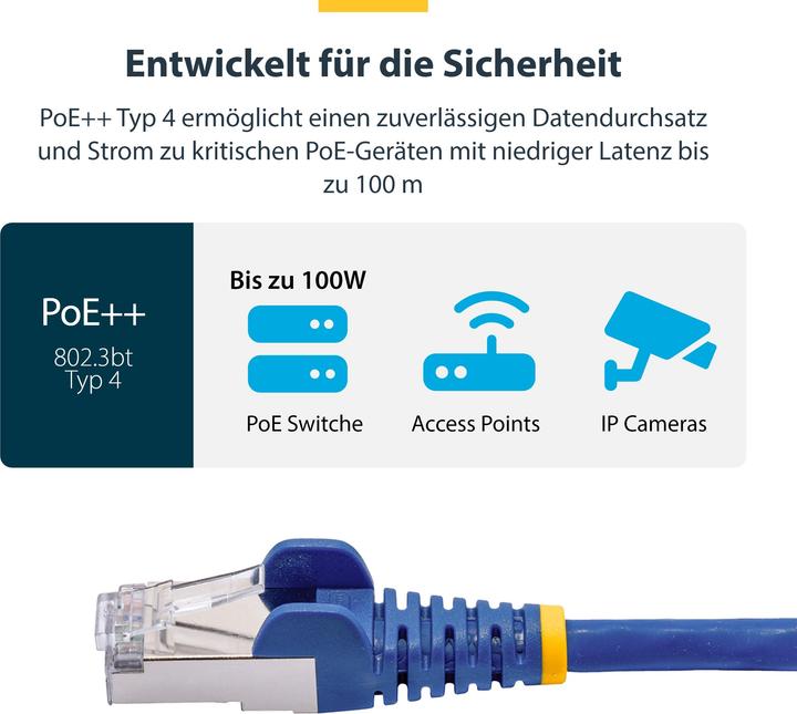 Produktbild StarTech CAT8 Ethernet Cable (S/FTP, 0.50 m)