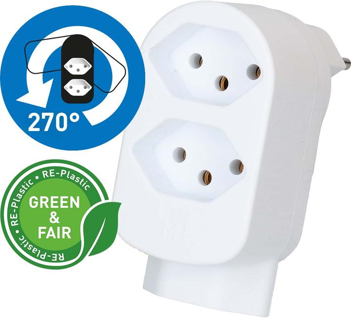 Actual product image Max Hauri Abzweigstecker (Type 13, 3x)