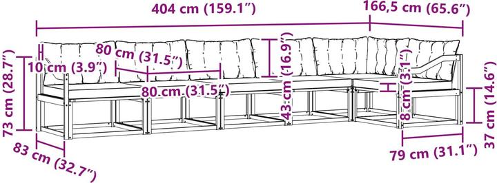 Produktbild vidaXL Outdoor-Sofa