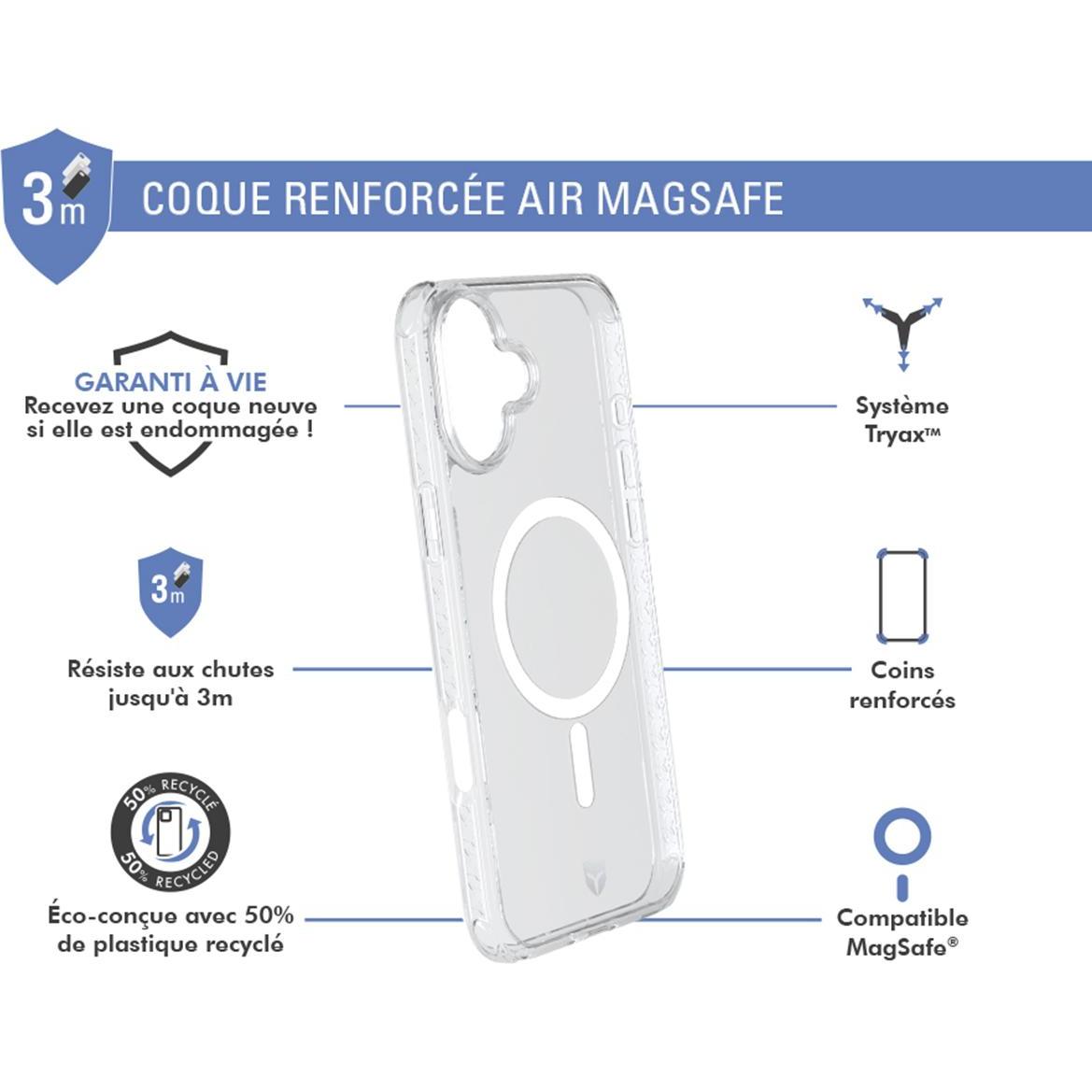 Thumbnail - Force Case Air MagSafe Case (Apple iPhone 16 Plus), Smartphone Hülle, Transparent