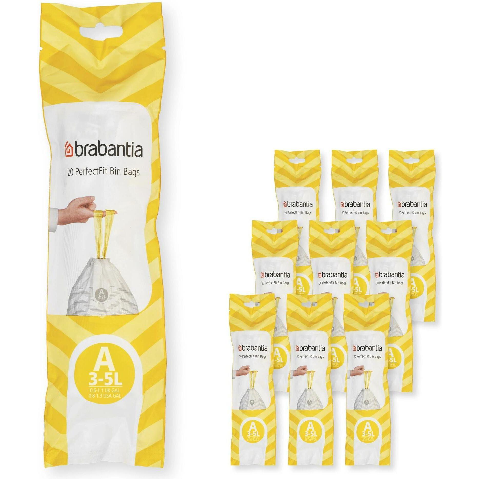 Brabantia PerfectFit Bags, Abfallsack, Weiss
