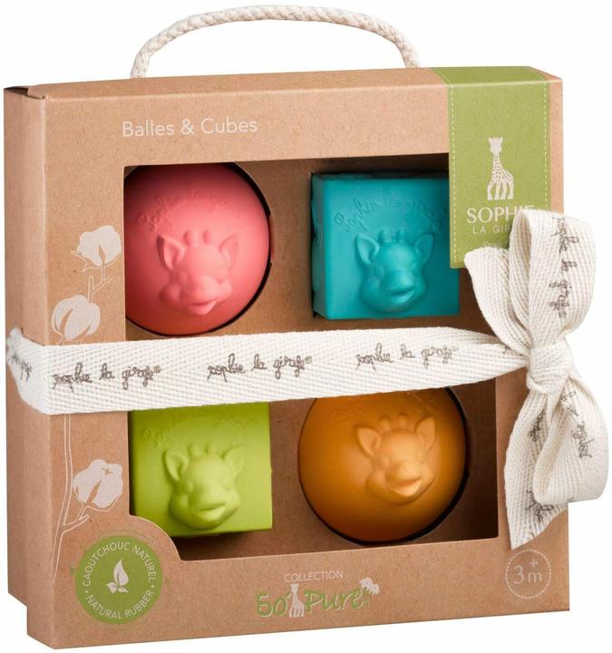Actual product image Vulli Sophie la girafe balls and dice set