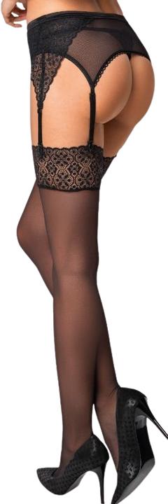Produktbild Obsessive Shibu Stockings Black S/M (S, M)