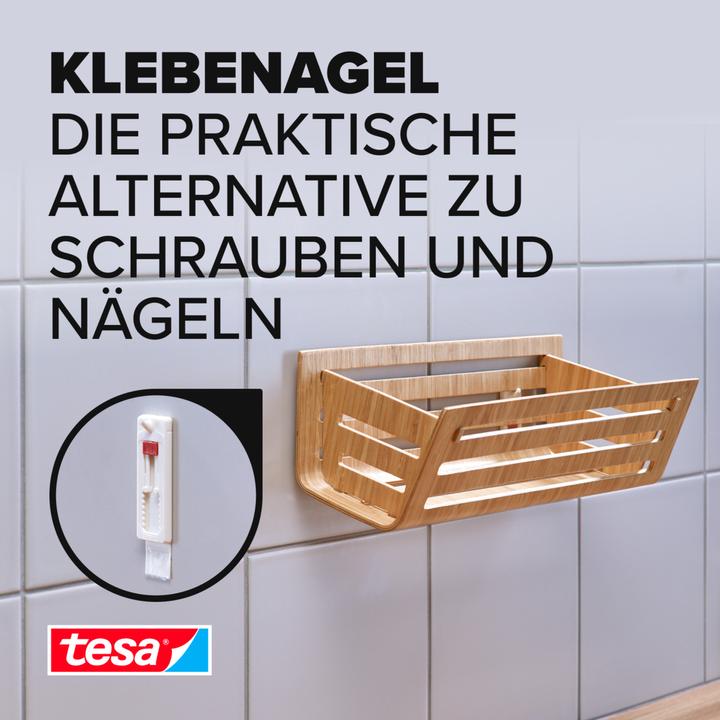 Actual product image tesa Adhesive nail for tiles & metal, height-adjustable