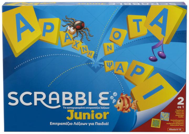Produktbild Mattel Table Scrabble Junior Greek Edition for 2-4 Players 6+ Y9672 (Griechisch, 2 - 4 Spieler)