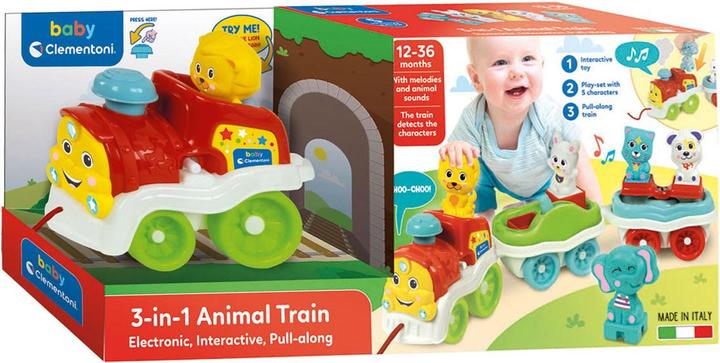 Immagine prodotto Clementoni Treno degli animali per bambini interattivo 3in1