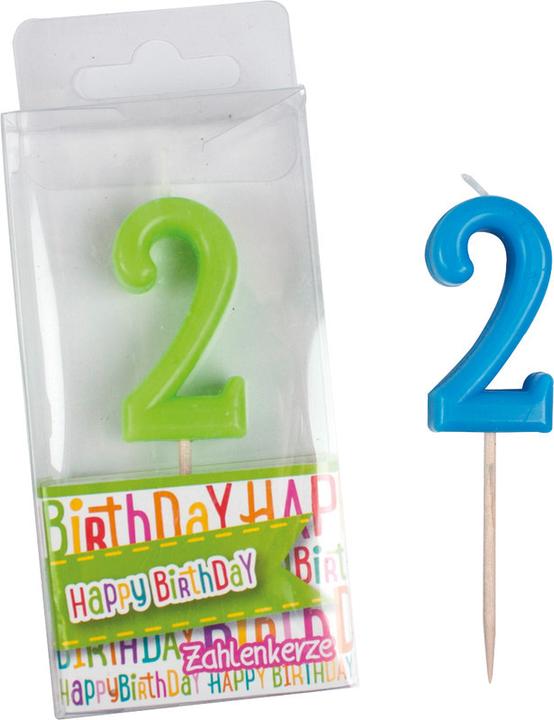 Image du produit Trendhaus Bougies avec chiffre Birthday Fun Glitter Mini (2 x)