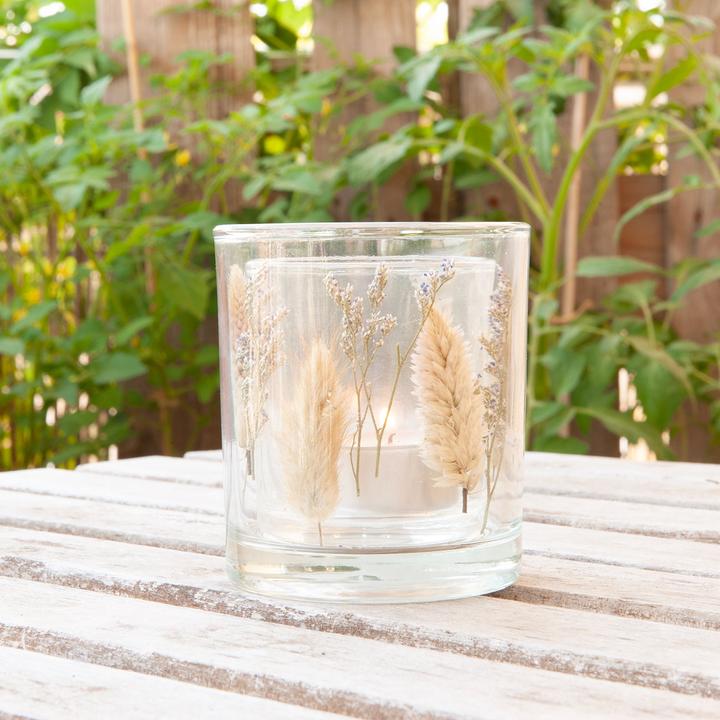 Immagine prodotto Casativo Portacandele con fiori secchi (1 x, Misura 9 x 10 cm)