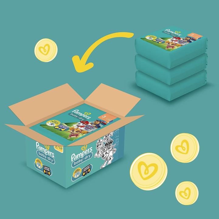 Productafbeelding Pampers Baby-Dry Paw Patrol Limited Editie (Gr. 3, Maandelijks pakket, 234 Stuk)