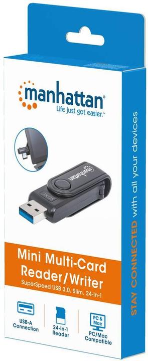 Produktbild Manhattan Mini Multi-Card Reader-Writer (USB 3.0)