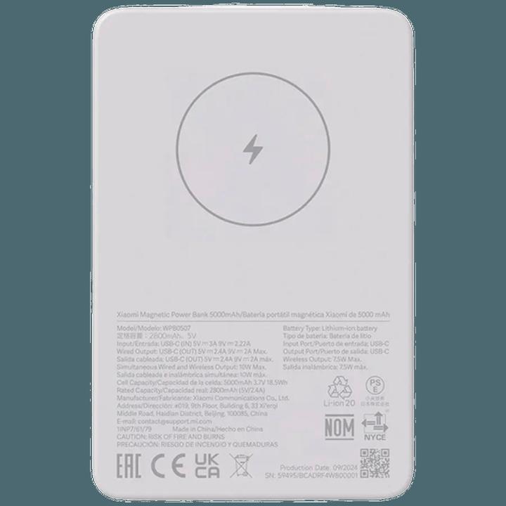 Image du produit Xiaomi Magnetic Power Bank 5000mAh (5000 mAh, 18.50 W)
