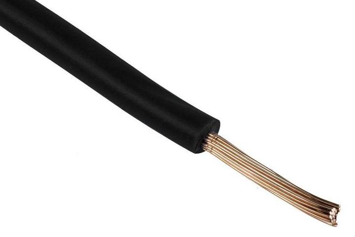 Actual product image RS PRO Black tri-rated cable 6.0mm 100m (100 m)