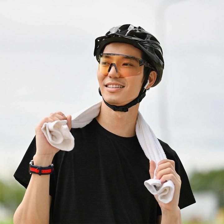 Actual product image Rockbros Cycling goggles (Transparent Black, Transparent Black)