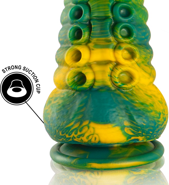 Actual product image Epic Cetus Green Tentacle Dildo, Large Size