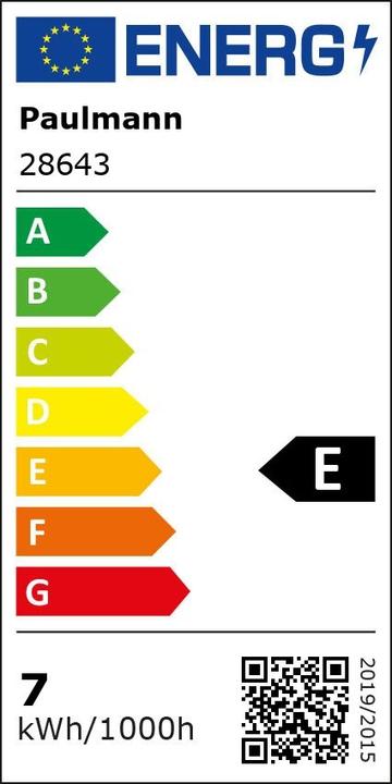 Energie-Label Paulmann Kerze (E14, 6.50 W, 806 lm, 1 x, E)