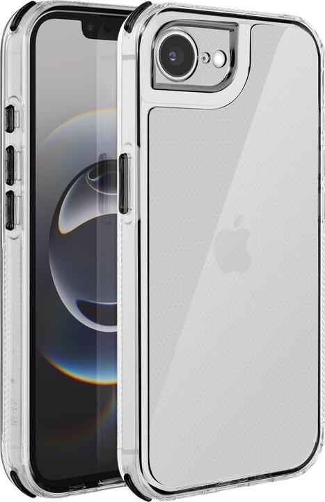 Image du produit OEM Back panel cover MATRIX CLEAR Case for IPHONE 16e (SE 4 2025) black (Apple iPhone 16e)