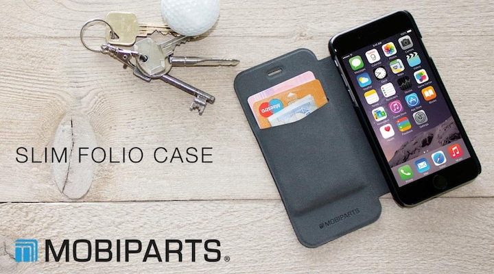 Productafbeelding Mobiparts Slim Folio Case Samsung Galaxy S5 Mini Black (Samsung Galaxy S5 Mini)