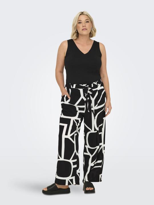 Image du produit Only CARLUX Normal geschnitten Knöchel Palazzohose Palazzohose (48)