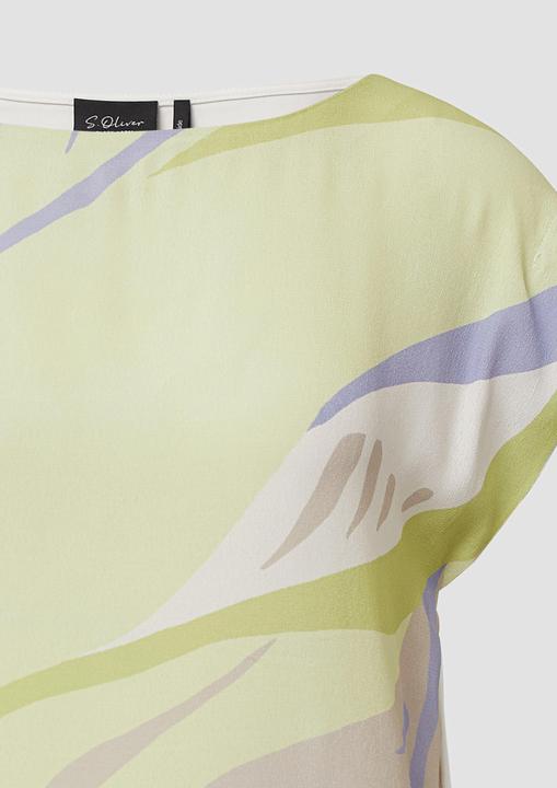 Actual product image S.Oliver T-Shirt Ärmelloses Blusenshirt mit Frontprint (40)