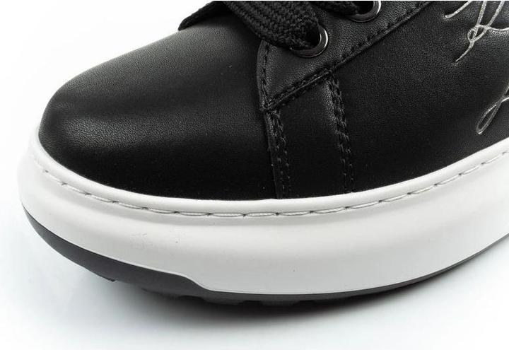Actual product image Karl Lagerfeld men's shoes sneakers Kapri natural leather black (43)