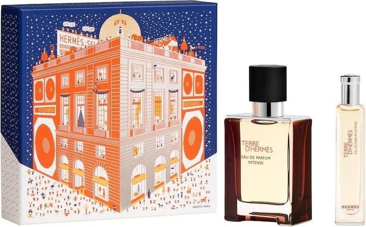 Hermès Hermes Terre D'Hermes Eau De Parfum Intense 50ml Eau De Parfum 15ml Gift Set (Coffret de parfum)