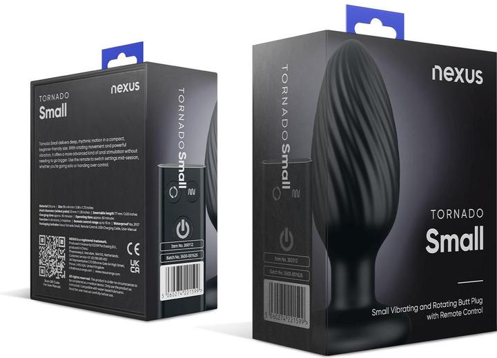 Produktbild Nexus Tornado Remote Control Rotating Butt Plug Black
