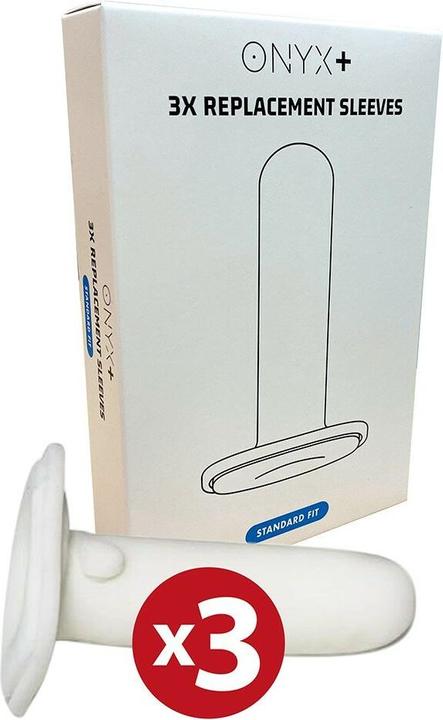 Actual product image Kiiroo Onyx + Replacement Sleeve 3 Pack Standard Fit