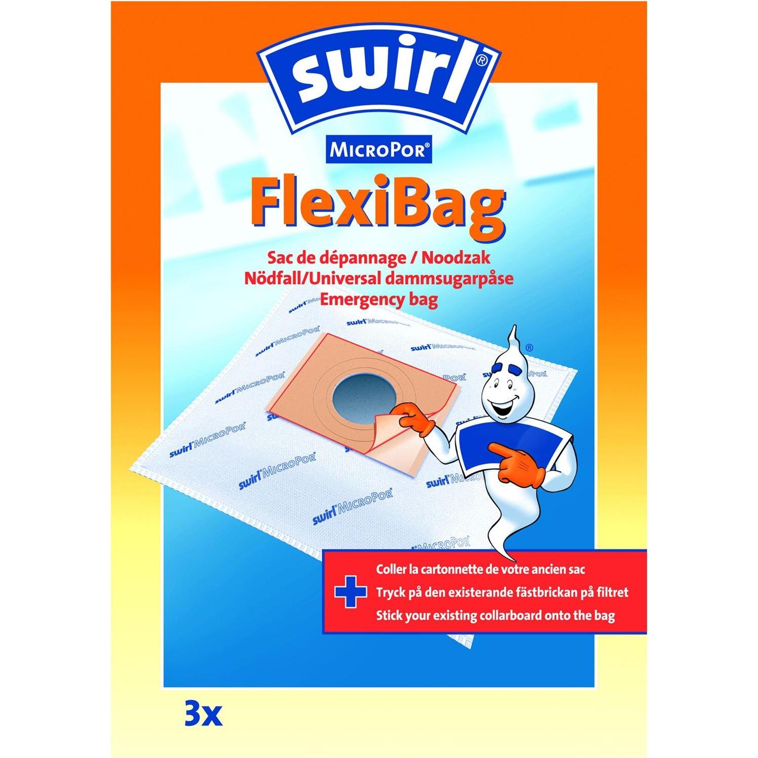 Thumbnail - Swirl Dammsugarpåsar SOS Flexibag 3, Staubsaugerbeutel