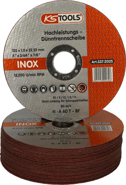 Actual product image KS Tools High performance thin cutting disc