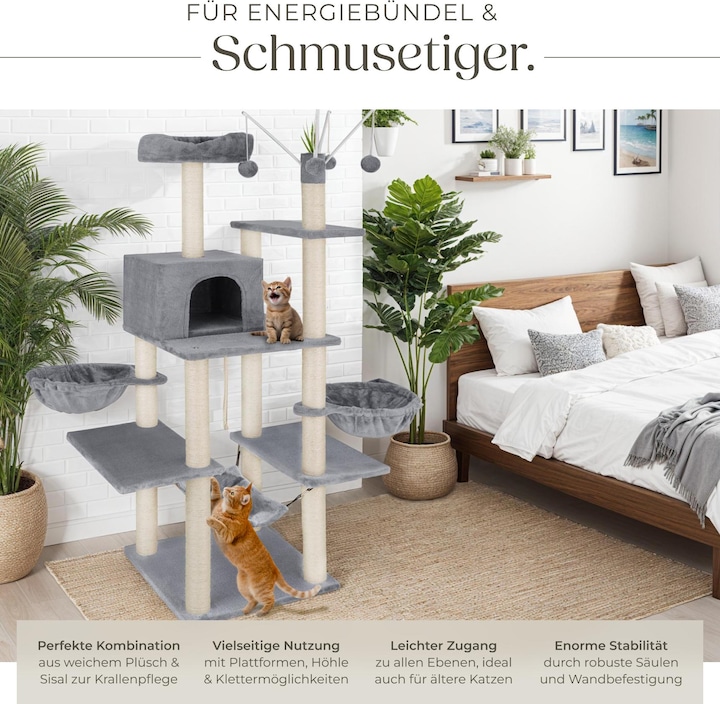 Produktbild tectake Lilou (165 cm, Grau)