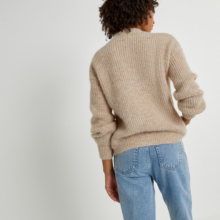 Image du produit La Redoute Collections Cardigan boutonné avec encolure en V (XXL)