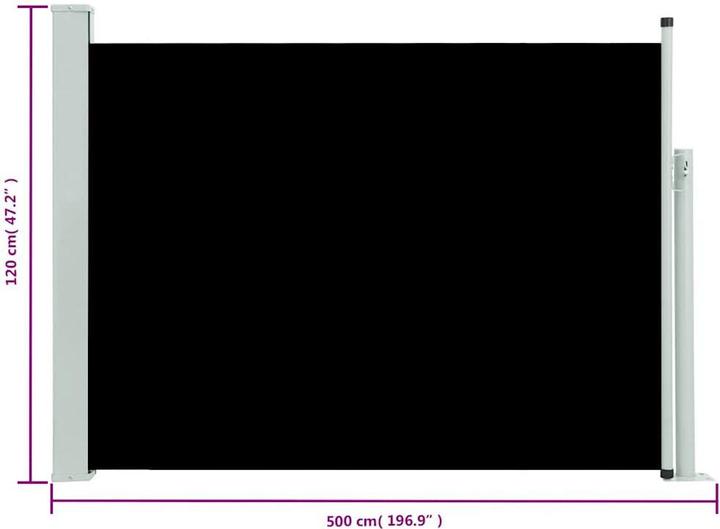 Produktbild vidaXL Seitenmarkise (5 m)