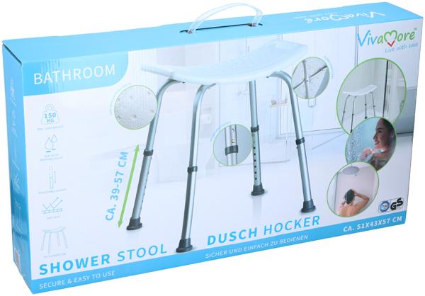 Actual product image Vivamore Showerchair 51x45x56cm (150 kg)