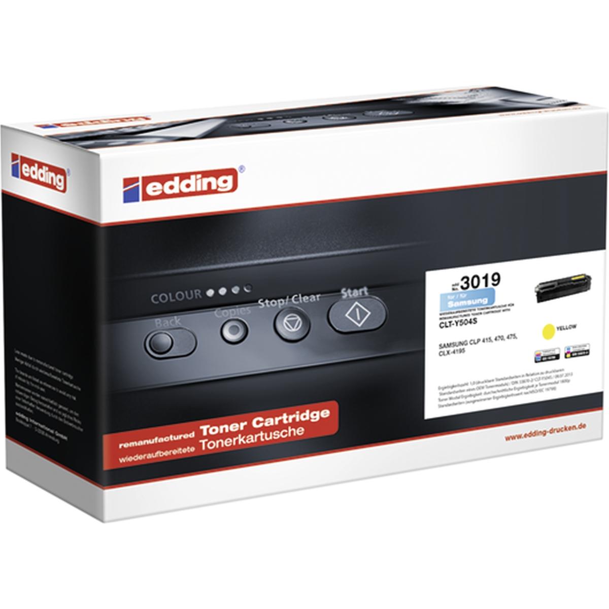 Edding, Toner, Toner kompatibel mit Samsung CLT-Y504S yellow (Y)