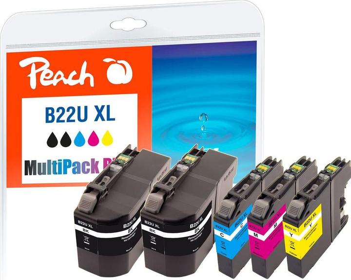 Produktbild Peach Tinte Brother LC-22U XL MultiPack+ (C, M, Y)