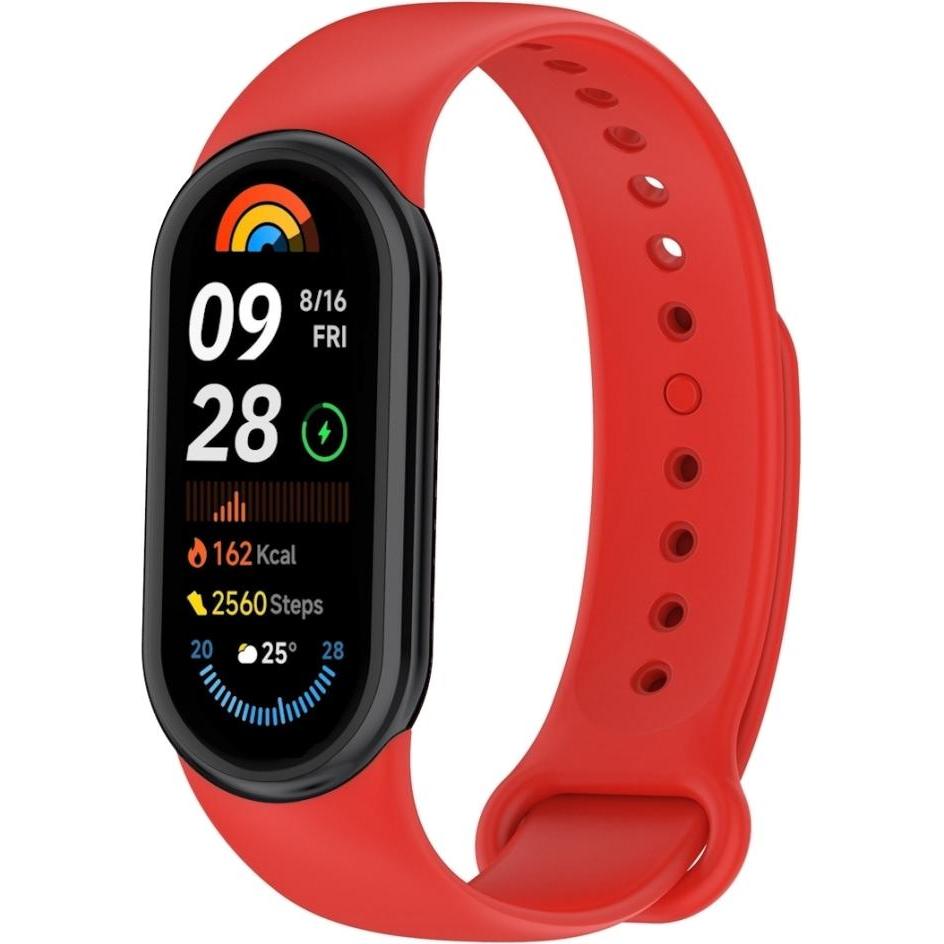 Screenguard Silicone Strap Ersatzarmband (Silikon), Uhrenarmband, Rot