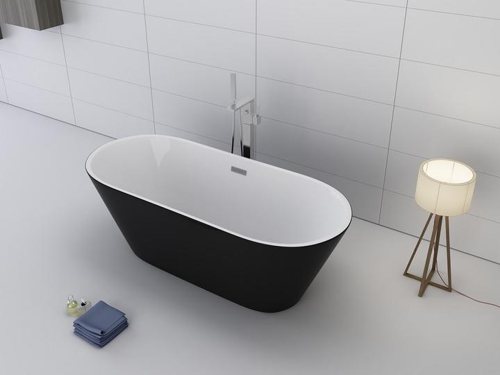 Actual product image Jet-Line LAUSANNE II bathtub black (170 cm, 80 cm)
