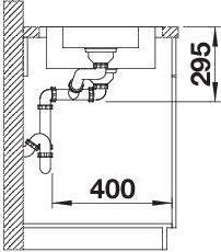 Image du produit Blanco Lantos II 6 S-IF (Evier encastré, 100 cm, 50 cm)