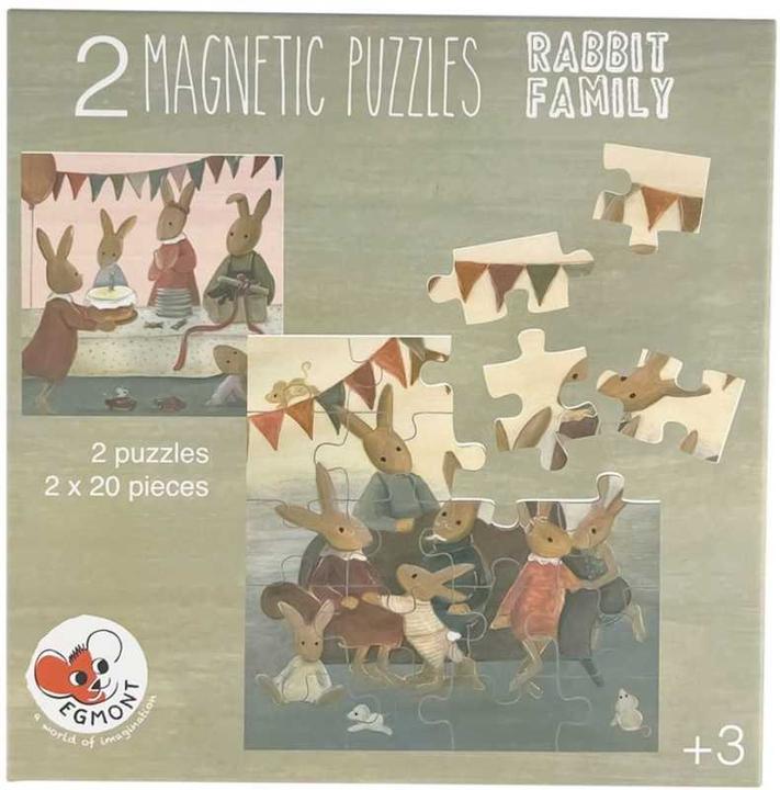 Egmont Magnetisches Puzzle Hasenfamilie (20 Teile)